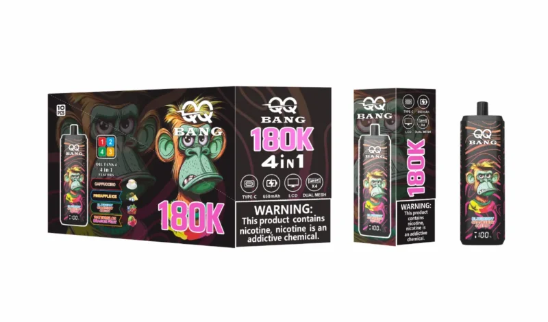 dh-vape-eu-warehouse-qq-bang-180k-puff-180000-cap-puccino-ananas-glace-mûre-cranberry-cherry-melon d'eau-dragon-fruit-