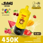 dh-vape-entrepôt-européen-bang-leader-450 000 bouffées-pastèque glacée-cerise-canneberge-fraise-et-mangue