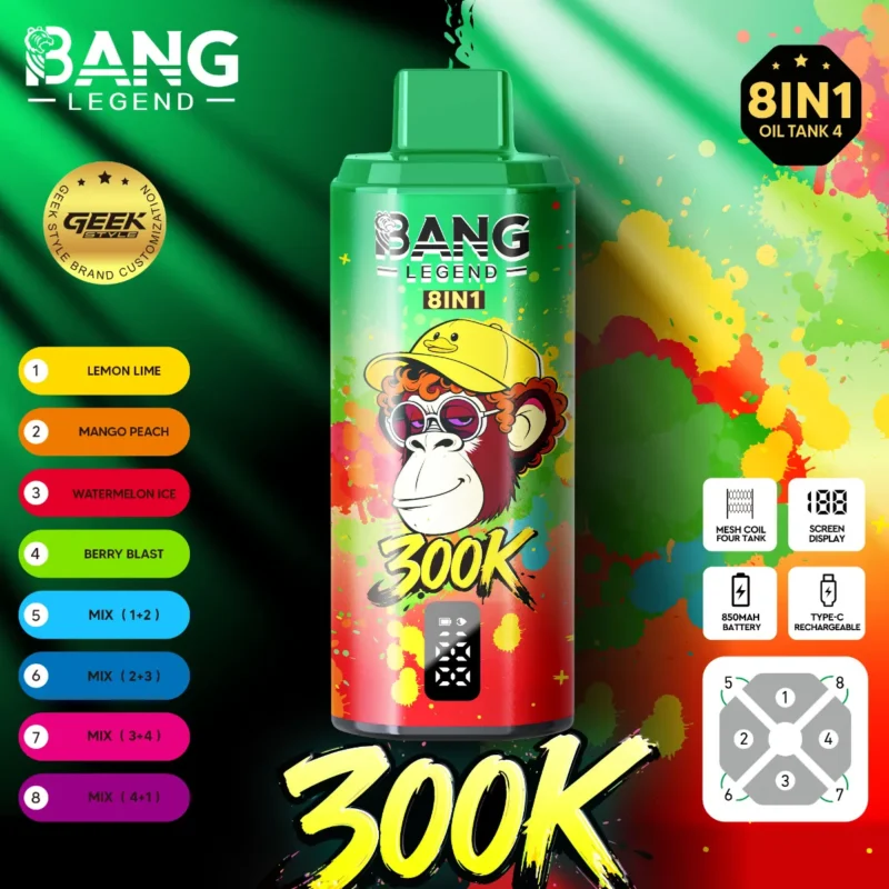 dh-vape-eu-lager-bang-legend-300k-puff-Zitrone-saure-Orange-Mango-Pfirsich-Wassermelone-Eis-Beere-Eis
